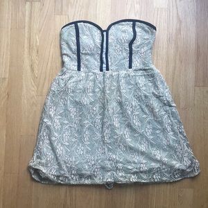 Strapless floral UO dress